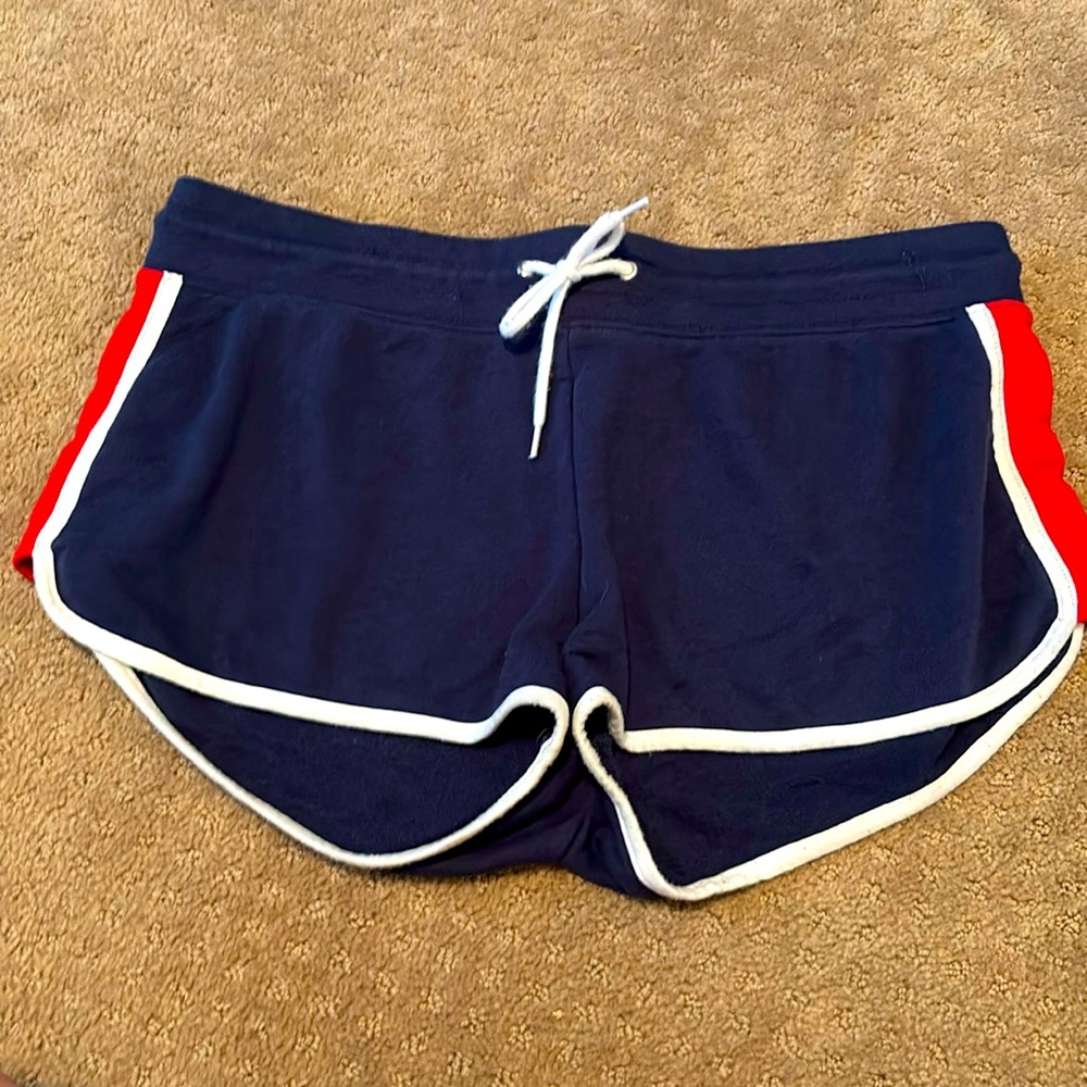 GUC H&M blue, red and white shorts
